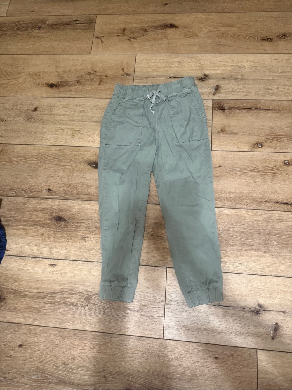 Women’s Ankle Crop Drawstring Jogger Pants - Sage Green